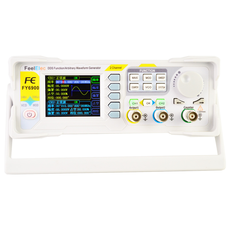 KKmoon FY6900-60M Functiesigna - Dual Channel Arbitrary Waveform Function Generator 60Mhz recensie en prijs