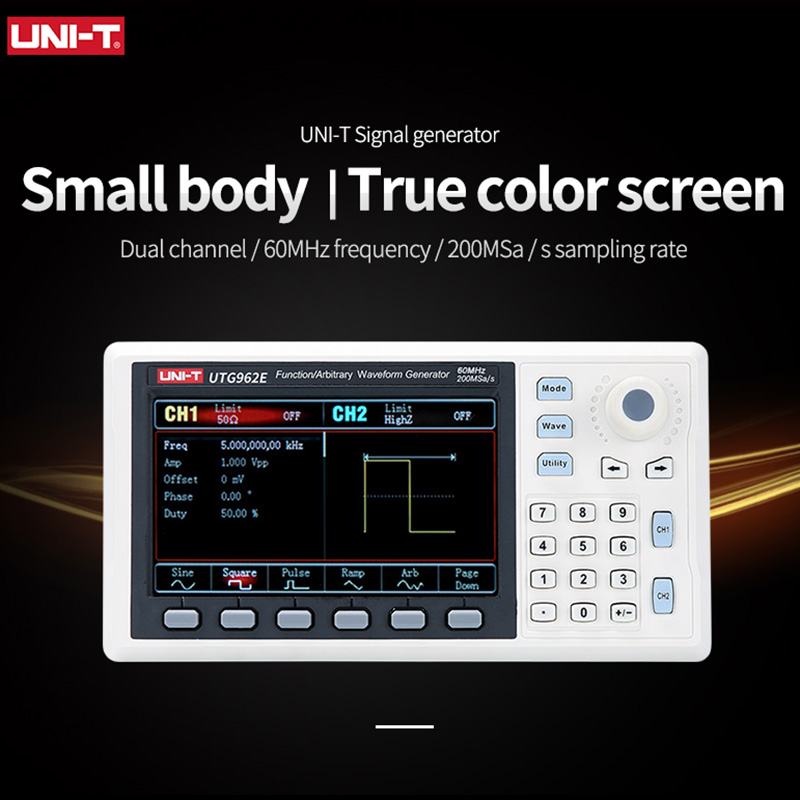 UNI-T UTG932E UTG962E Functie  - Dual Channel Arbitrary Waveform Function Generator 60Mhz recensie en prijs